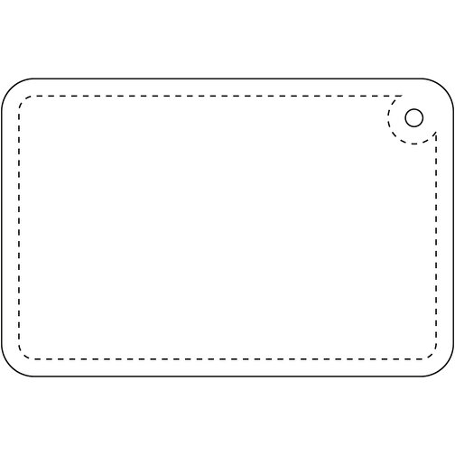 Colgador de PVC reflectante rectangular pequeño 'RFX™', Imagen 3
