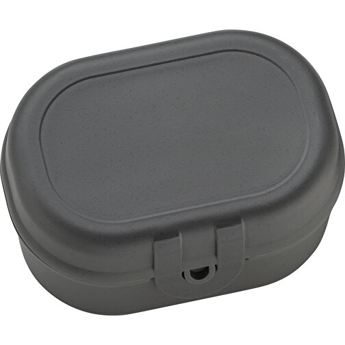 PASCAL MINI Lunchbox , Koziol, nature ash grey, Organic Bio-Circular, 9,60cm x 5,20cm x 7,00cm (Länge x Höhe x Breite), Bild 1