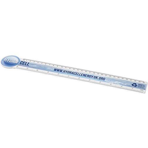 Tait 30 cm circle-shaped recycled plastic ruler, Imagen 1