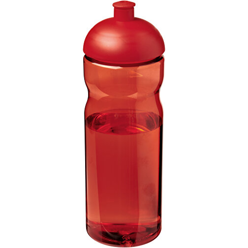 H2O Active® Eco Base 650 Ml Sportflasche Mit Stülpdeckel , rot, PCR Kunststoff, 90% PP Kunststoff, 10% TPE Kunststoff, 22,30cm (Höhe), Bild 1