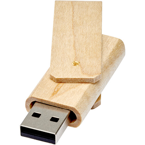 Rotate USB Stick Aus Holz , hellbraun MB , 65 GB , Holz MB , 6,20cm x 1,30cm x 2,00cm (Länge x Höhe x Breite), Bild 1
