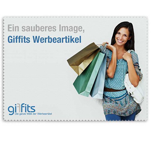 Mikrofiberklud 170 g/m² af genbrugsplast, 15 x 21 cm, fremstillet af genbrugsplast, Billede 1