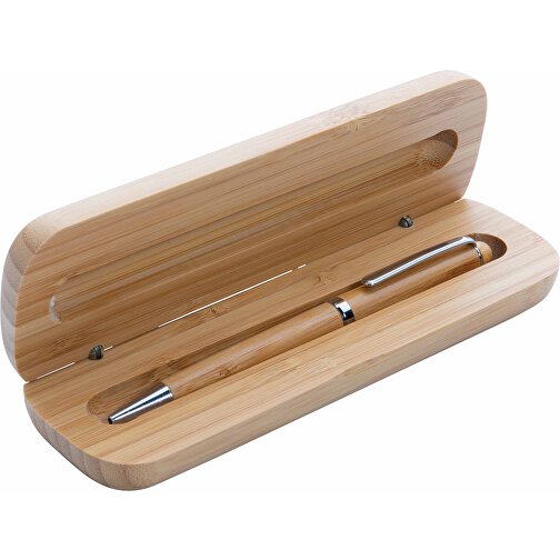 Bamboo Stift In Einer Box, Braun , braun, Bambus, 17,50cm x 2,50cm (Länge x Höhe), Bild 6
