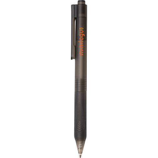 X9 Stift Gefrostet Mit Silikongriff, Schwarz , schwarz, PC, 14,30cm (Höhe), Bild 6