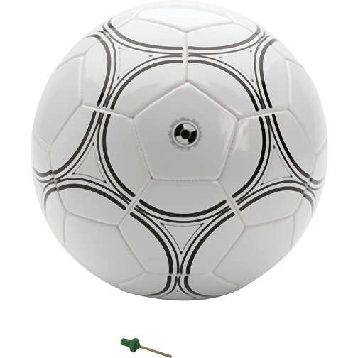 Größe 5 Fußball, Weiß , weiß, PVC, 21,50cm (Höhe), Bild 1