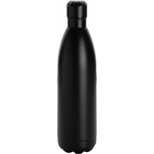 Solid Color Vakuum Stainless-Steel Flasche 1L, Schwarz , schwarz, Edelstahl, 32,80cm x 32,80cm (Länge x Höhe), Bild 1