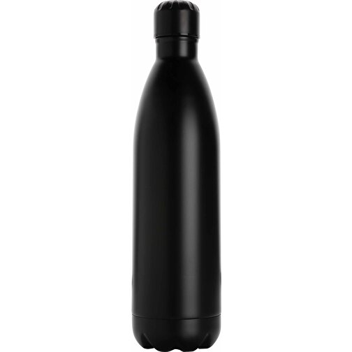 Solid Color Vakuum Stainless-Steel Flasche 1L, Schwarz , schwarz, Edelstahl, 32,80cm x 32,80cm (Länge x Höhe), Bild 2