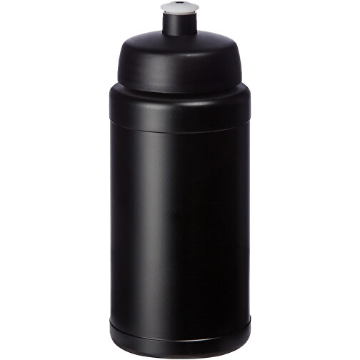 Baseline® Plus 500 Ml Sportflasche , schwarz, HDPE Kunststoff, PP Kunststoff, 18,50cm (Höhe), Bild 1