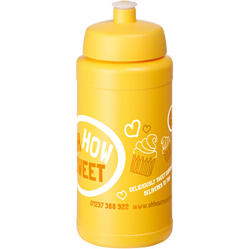 Baseline® Plus 500 Ml Sportflasche , gelb, HDPE Kunststoff, PP Kunststoff, 18,50cm (Höhe), Bild 2