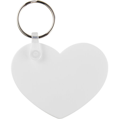 Tait heart-shaped recycled keychain, Imagen 3