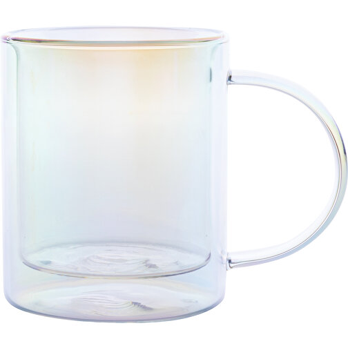 Doppelwandiger Deluxe-Becher Aus Galvanisiertem Glas , transparent, Glas, 10,40cm (Höhe), Bild 3