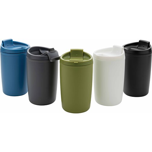 GRS Recycelter PP-Becher Mit Flip-Deckel, Grün , grün, Polypropylen - recycelt, 8,50cm x 13,90cm (Länge x Höhe), Bild 10