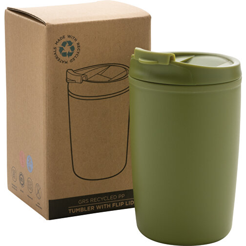 Mug en PP recyclé GRS avec couvercle à bascule, Image 7