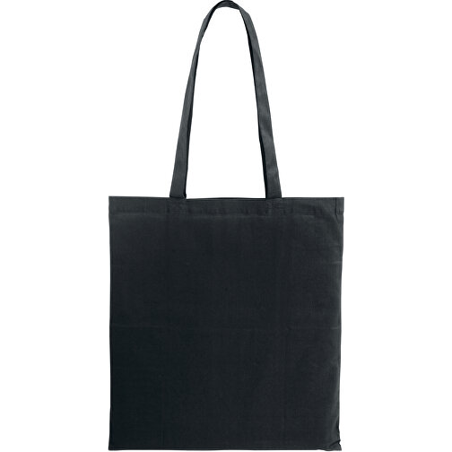 CAIRO. Einkaufstasche Aus Recycelter Baumwolle , schwarz, Recylcelter Baumwolle. rPET, 76,00cm (Höhe), Bild 1