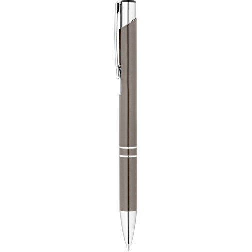 RE-BETA. Kugelschreiber Aus Recyceltem Aluminium , gewehrmetall, Recyceltes Aluminium, 1,00cm (Höhe), Bild 1