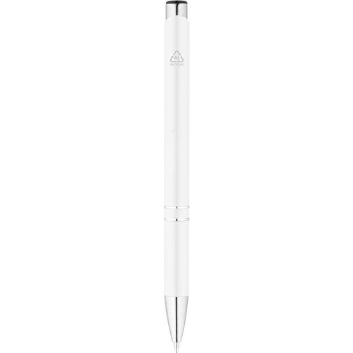 RE-BETA. Kugelschreiber Aus Recyceltem Aluminium , weiss, Recyceltes Aluminium, 1,00cm (Höhe), Bild 6