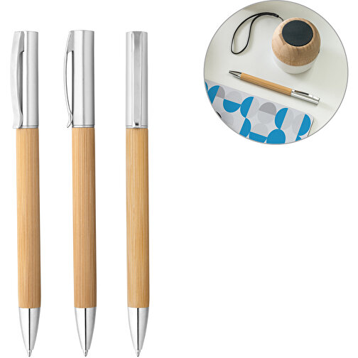 BEAL. Kugelschreiber Aus Bambus Und ABS , natur, Bambus. ABS, 1,00cm (Höhe), Bild 7