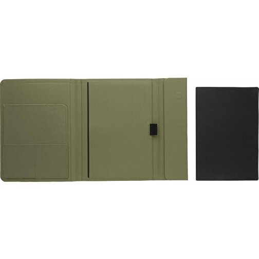 Impact Aware™ A5 Notebook Mit Magnetverschluss, Grün , grün, PET - recycelt, 23,00cm x 2,50cm (Länge x Höhe), Bild 4