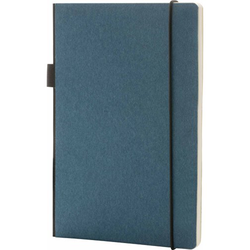 A5 Deluxe Hardcover Notizbuch, Blau , blau, Papier, 21,00cm x 11,00cm (Länge x Höhe), Bild 1