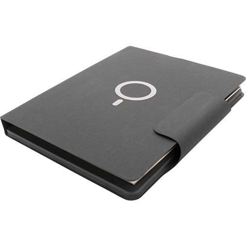 Artic Magnetisches 10W Wireless Charging A4 Portfolio, Schwarz , schwarz, PU, 31,50cm x 3,00cm (Länge x Höhe), Bild 15
