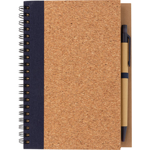 Spiralbunden anteckningsbok i kork, med penna, Bild 5