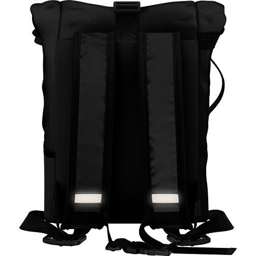 Rolltop Rucksack Comfort , schwarz, Sublimation-fabric 200g - Polyester (PU), 29,50cm x 13,00cm x 33,00cm (Länge x Höhe x Breite), Bild 2