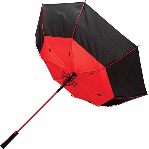 27' Impact AWARE™ RPET 190T Auto-Open Stormproof-Schirm, Rot , rot, PET - recycelt, 93,00cm (Höhe), Bild 3