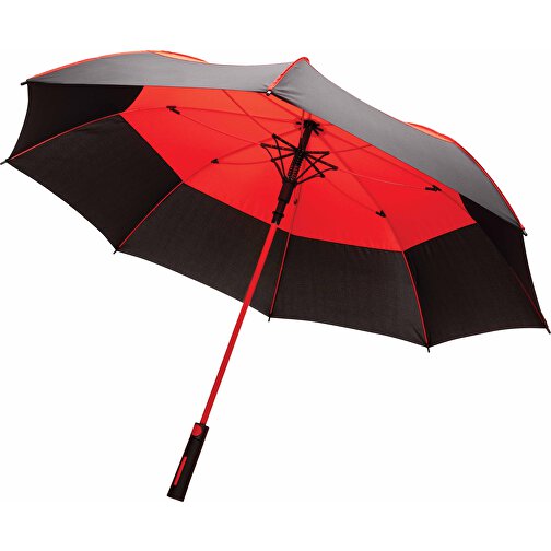 27' Impact AWARE™ RPET 190T Auto-Open Stormproof-Schirm, Rot , rot, PET - recycelt, 93,00cm (Höhe), Bild 4
