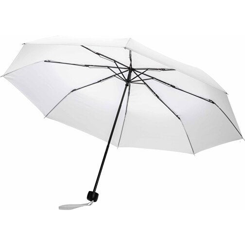20.5' Impact AWARE™ RPET 190T Mini-Schirm, Weiß , weiß, PET - recycelt, 56,00cm (Höhe), Bild 1