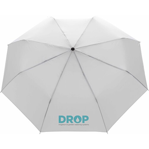 20.5' Impact AWARE™ RPET 190T Mini-Schirm, Weiß , weiß, PET - recycelt, 56,00cm (Höhe), Bild 5