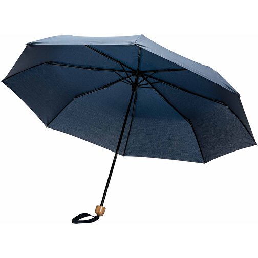 Mini parapluie 20.5' rPET 190T poignée bambou Impact AWARE™, Image 4