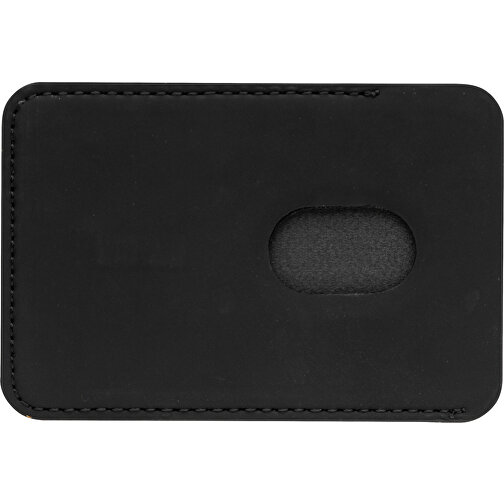 Magnetischer Phone-Kartenhalter, Schwarz , schwarz, PU, 6,50cm x 0,30cm (Länge x Höhe), Bild 3