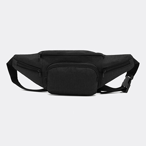 Gürteltasche QUAD , anthrazit, 300D Polyester, 43,50cm x 15,00cm x 8,00cm (Länge x Höhe x Breite), Bild 4