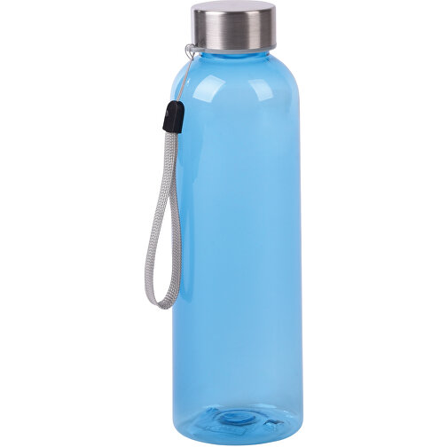 Trinkflasche SIMPLE ECO , hellblau, Edelstahl / Kunststoff / Silikon / Polyester, 20,50cm (Höhe), Bild 1