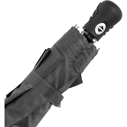 Windproof-Taschenschirm BORA , grau, Metall / Aluminium / Polyester, , Bild 5