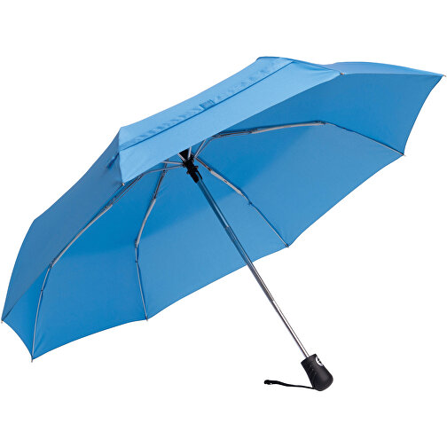 Windproof-Taschenschirm BORA , himmelblau, Metall / Aluminium / Polyester, , Bild 1