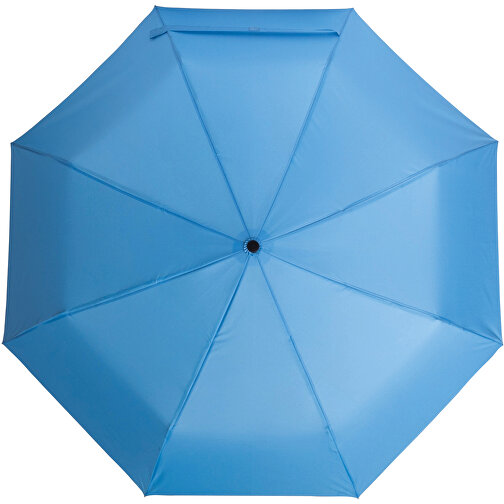 Windproof-Taschenschirm BORA , himmelblau, Metall / Aluminium / Polyester, , Bild 2