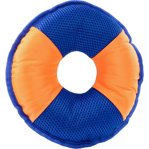 Hundespielzeug Flying Disc , orange/blau, Polyester, Polyesterfasern, Polyesterfilz, 23,50cm x 4,00cm x 23,50cm (Länge x Höhe x Breite), Bild 1