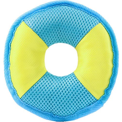 Hundespielzeug Flying Disc , gelb/blau, Polyester, Polyesterfasern, Polyesterfilz, 16,00cm x 2,70cm x 16,00cm (Länge x Höhe x Breite), Bild 1
