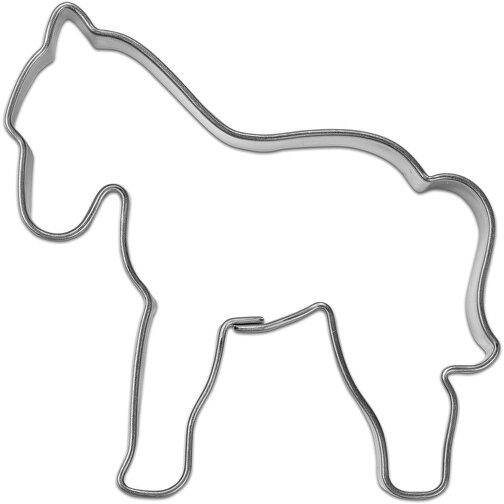 Backförmchen Single-Pack - Haustiere - Pferd 4/4-c , individuell, Papier, Edelstahl, 7,50cm x 1,50cm x 6,00cm (Länge x Höhe x Breite), Bild 4