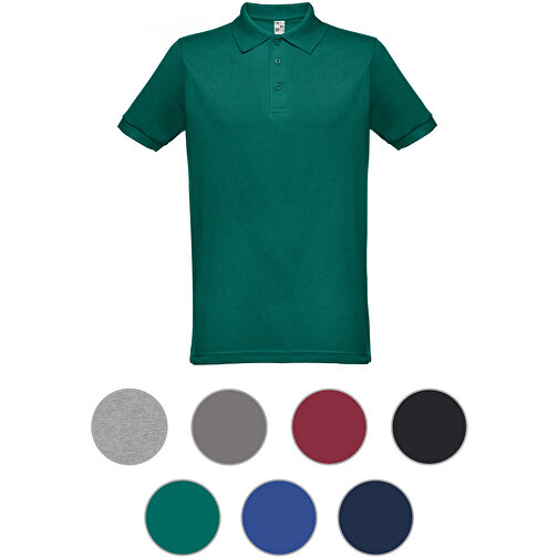 THC BERLIN 3XL. Herren Poloshirt , dunkelgrün, Baumwolle und Polyester, 3XL, 82,00cm x 1,00cm x 64,00cm (Länge x Höhe x Breite), Bild 4