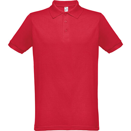 THC BERLIN. Kurzarm-Poloshirt Für Herren , rot, Baumwolle und Polyester, M, 72,00cm x 1,00cm x 50,00cm (Länge x Höhe x Breite), Bild 1