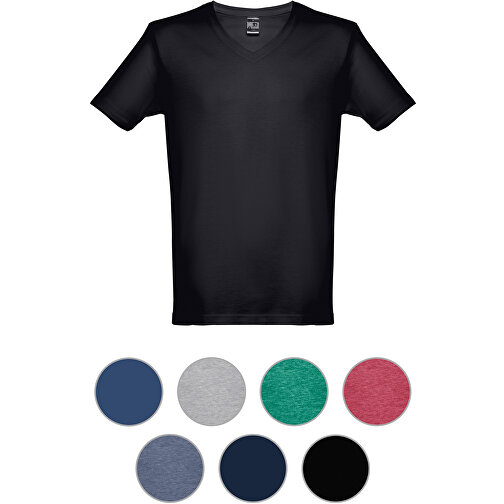 THC ATHENS. Herren T-shirt , blau, 100% Baumwolle, L, 73,00cm x 1,00cm x 52,00cm (Länge x Höhe x Breite), Bild 4
