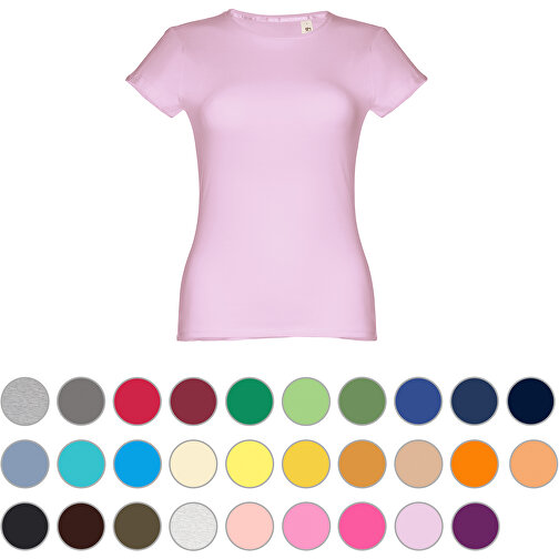 THC SOFIA. Tailliertes Damen-T-Shirt , korallenorange, 100% Baumwolle, XL, 66,00cm x 1,00cm x 50,00cm (Länge x Höhe x Breite), Bild 4