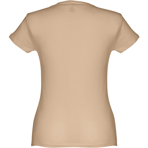 THC SOFIA. Tailliertes Damen-T-Shirt , hellbraun, 100% Baumwolle, M, 62,00cm x 1,00cm x 44,00cm (Länge x Höhe x Breite), Bild 2