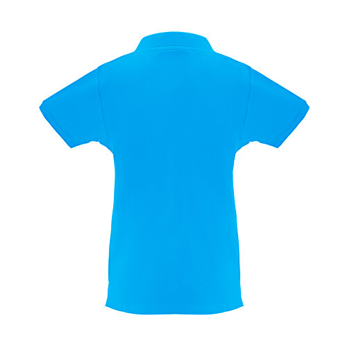 THC MONACO WOMEN. Damen Poloshirt , wasserblau, Baumwolle, XL, 68,00cm x 1,00cm x 52,00cm (Länge x Höhe x Breite), Bild 2