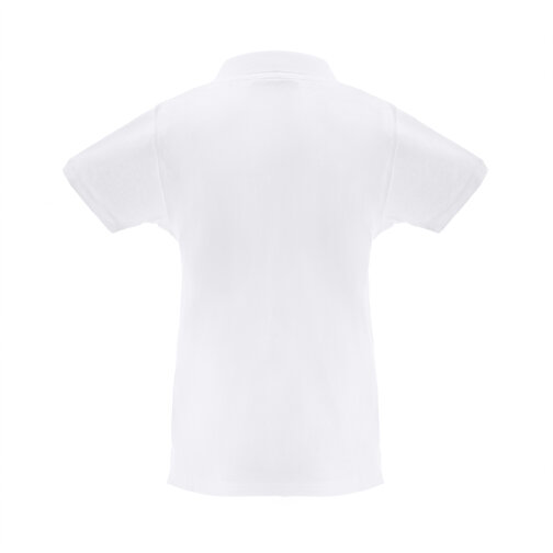 THC MONACO WOMEN WH. Kurzarm-Poloshirt Für Damen Aus Kardierter Baumwolle , weiß, Baumwolle, XXL, 70,00cm x 1,00cm x 55,00cm (Länge x Höhe x Breite), Bild 2