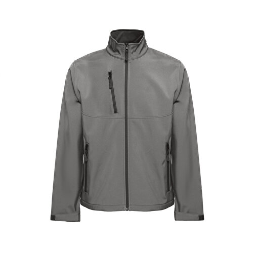 THC EANES. Softshell-Jacke (Unisex) Aus Polyester Und Elastan , grau, Polyester, XS, 66,00cm x 1,00cm x 51,00cm (Länge x Höhe x Breite), Bild 1