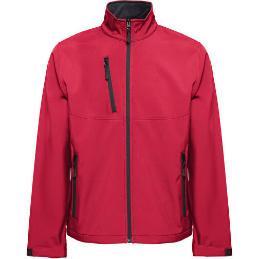 THC EANES. Softshell-Jacke (Unisex) Aus Polyester Und Elastan , rot, Polyester, L, 72,00cm x 1,00cm x 60,00cm (Länge x Höhe x Breite), Bild 1