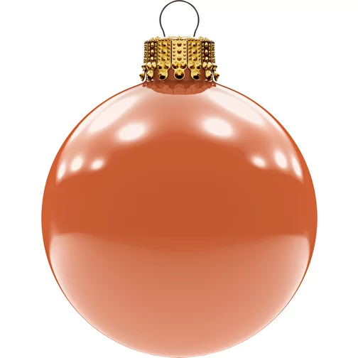 Boule de Noël moyenne 66 mm, couronne or, brillant, Image 1